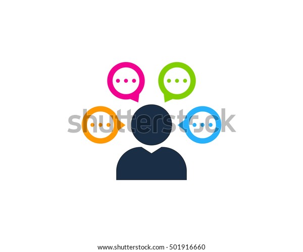 Group Chat Logo Design Template Stock Vector Royalty Free