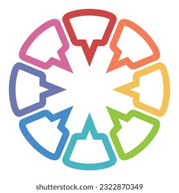 group chat logo icon template 3