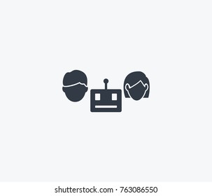 group chatbot icon isolated on clean background group chatbot icon conversation concept sign for your web site, mobile, logo, app and ui design group chatbot icon vector illustration