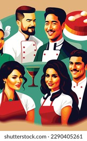 group of chefs wearing uniform