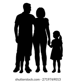 A group of children engaging in playful activity, likely running or jumping together in a colorful and lively scene. This image features a striking silhouette design, perfect for creating a bold visual impact.