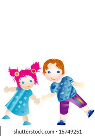 group of children having fun