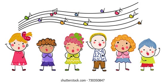 Group of children singers