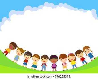 Group of children standing