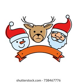 group of Christmas characters