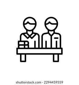 Icono de clase de grupo en vector. Ilustración