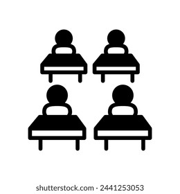 Icono de Clase de grupo en vector. Logotipo
