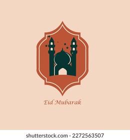group collection of style Ramadan, Modern eid Mubarak for greeting cards design,islamic icon like moon,star, mosque