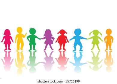 Group of colored children