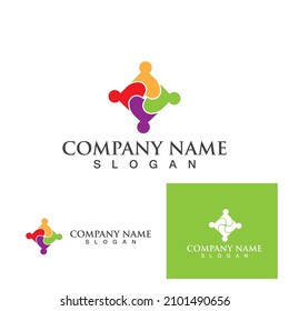 Group Community, network and social icon design template