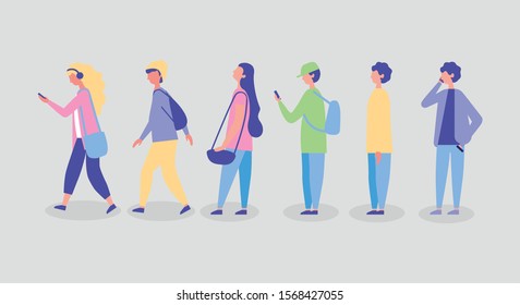 group of community people characters vector illustration design