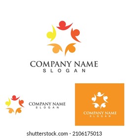 Group community people logo and symbol 