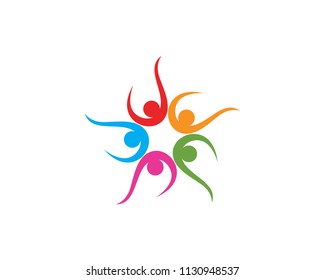 Group community team people logo and symbols 