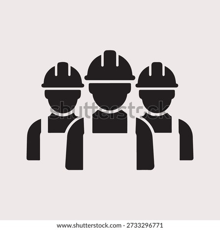 group construction worker vector design