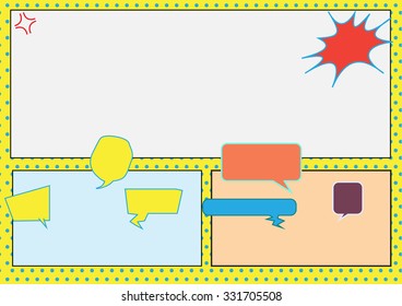 Group of conversation bubbles, Vector illustration