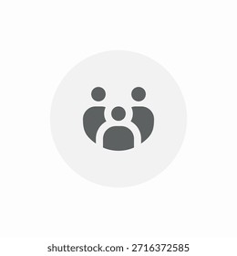 group conversation icon sign vector