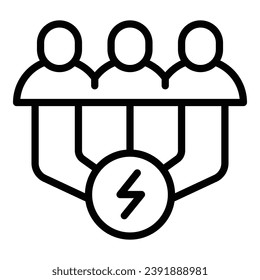 Group counseling icon outline vector. Stress skills. Behavior love