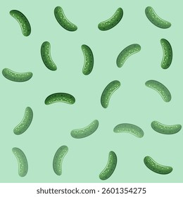 a group of cucumbers are flying in the air