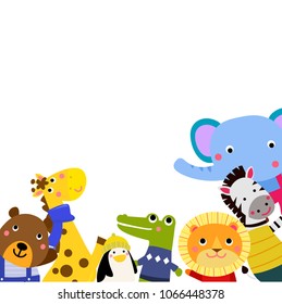 group of cute animals 