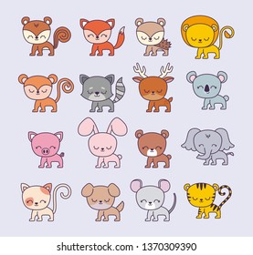 group of cute animals