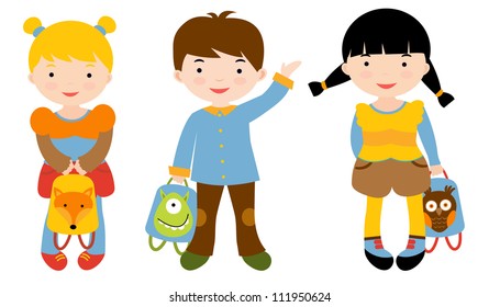 Child Getting Ready For School Stock Illustrations Images Vectors Shutterstock