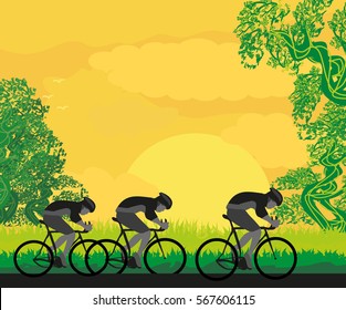 Group of Cyclists 