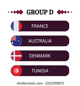 group D vector illustration isolated on white background