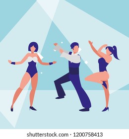 group of dancers design