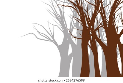 Silueta del árbol de la muerte con copyspace.eps