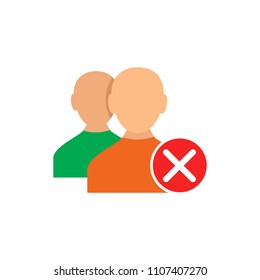 Group Delete Logo Icon Design
