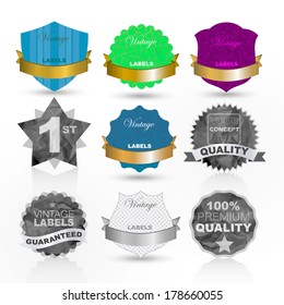 group of different labels