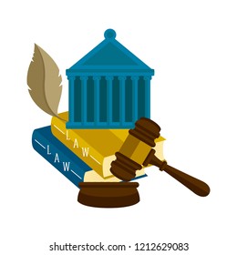 Group of different law icons. Vector illustration design