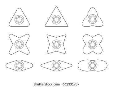 fidget spinner shape