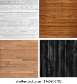 group of different wood texture square editable vector  