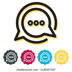 Group Discussion and Feedback Icon as EPS 10 File.