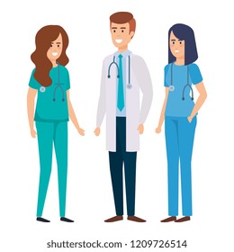 group of doctors medical staff