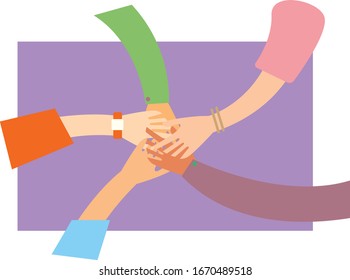  Group dynamics stock illustration Circle, Human Rights, Equality, Contrasts, Group Of People