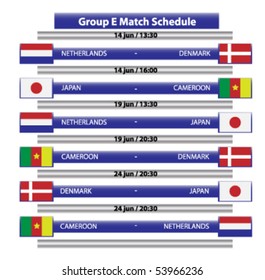 Group E-Football championship  2010 Schedule