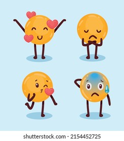 group of emoticons characters icons