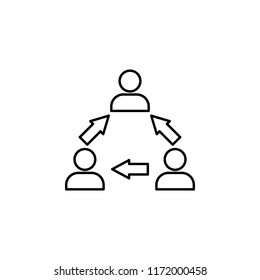 group of employees icon. Element of business icon for mobile concept and web apps. Thin line group of employees icon can be used for web and mobile