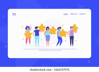 a group of experts evaluates your company with five stars