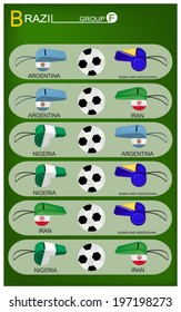 Group F, The Flags of 4 Nations of Football or Soccer Championship in Final Tournament. 