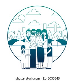 group of family members characters