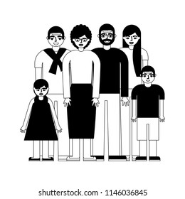 group of family members characters