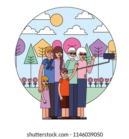 group of family members characters