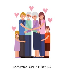 group of family members characters
