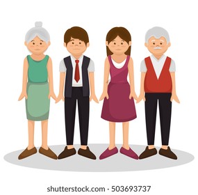 group family members characters