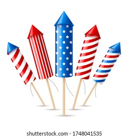 Fogo-de-artifício, Foguete, Ícone, Sobre, Branca, Fundo, Colorido, Desenho,  Vetorial, Ilustração Ilustraciones svg, vectoriales, clip art vectorizado  libre de derechos. Image 81140199