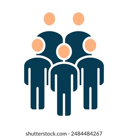Grupo de cinco personas. Grupo, equipo, multitud, comunidad, reunión, organización, sociedad, reunión, colaboración, trabajo en equipo, unión, social, personas, de pie, colectivo, unidad