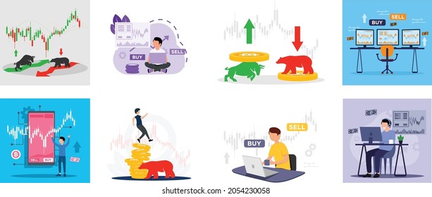 Group of Flat Online trading